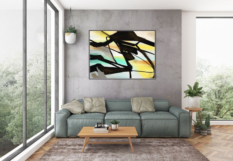 Original Abstract Painting Extra Large Wall Art On Canvas Hand Painted Contemporary Abstract Art Painting On Canvas Modern Art31in,No Frame