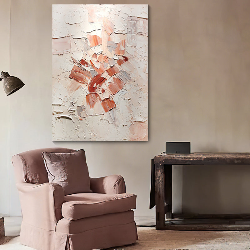 Hand painted Thick Texture Abstract Oil Painting Modern Wall Art On Canvas Living Room Hanging Mural,31inx47in,No Frame