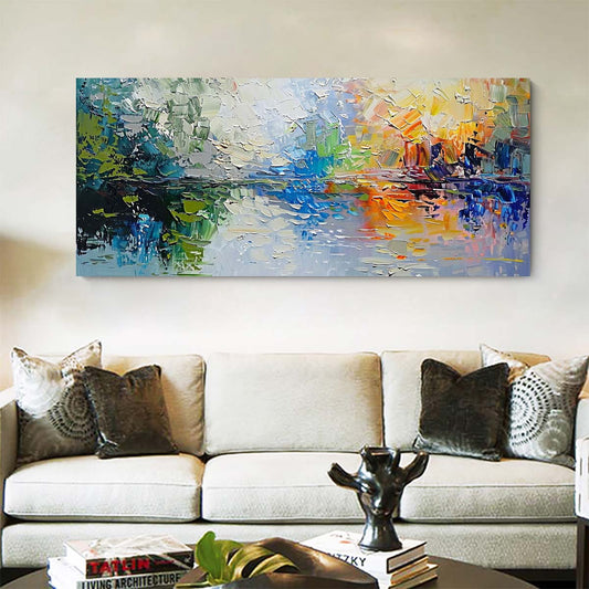 Original creation Landscape Hand painted Oil Painting Canvas Wall Art For Home Living Room Unframed/Rolled #048
