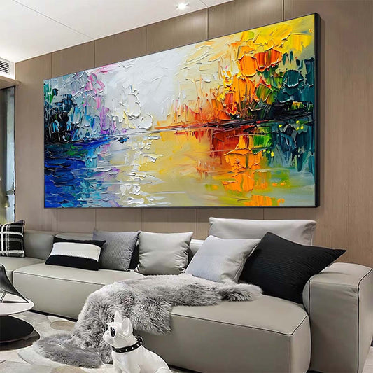 Original creation Landscape Hand painted Oil Painting Canvas Wall Art For Home Living Room Unframed/Rolled #030