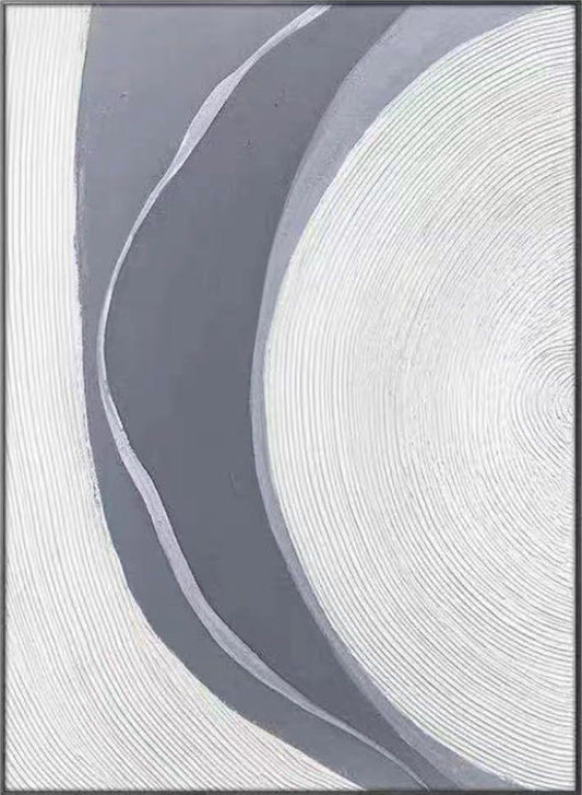 Handmade Abstract Oil Painting Acrylic Thick Texture Wall Art On Canvas Nordic Mural Living Room Picture,31inx47in,No Frame