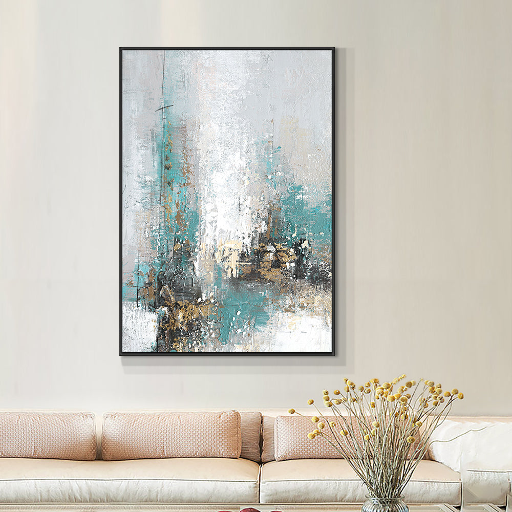 Abstract Balloon Oil Painting On Canvas  Hand Painted Modern Wall Art Pictures  For Living Room,31inx47in,No Frame
