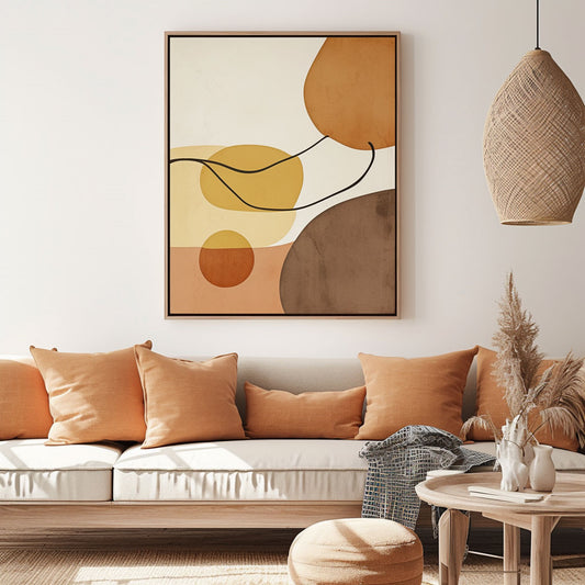Handpainted Abstract Wall Art Painting Decorative Painting Aisle Corridor Mural Mooring Hanging Paintingyellow1inx47in,No Frame
