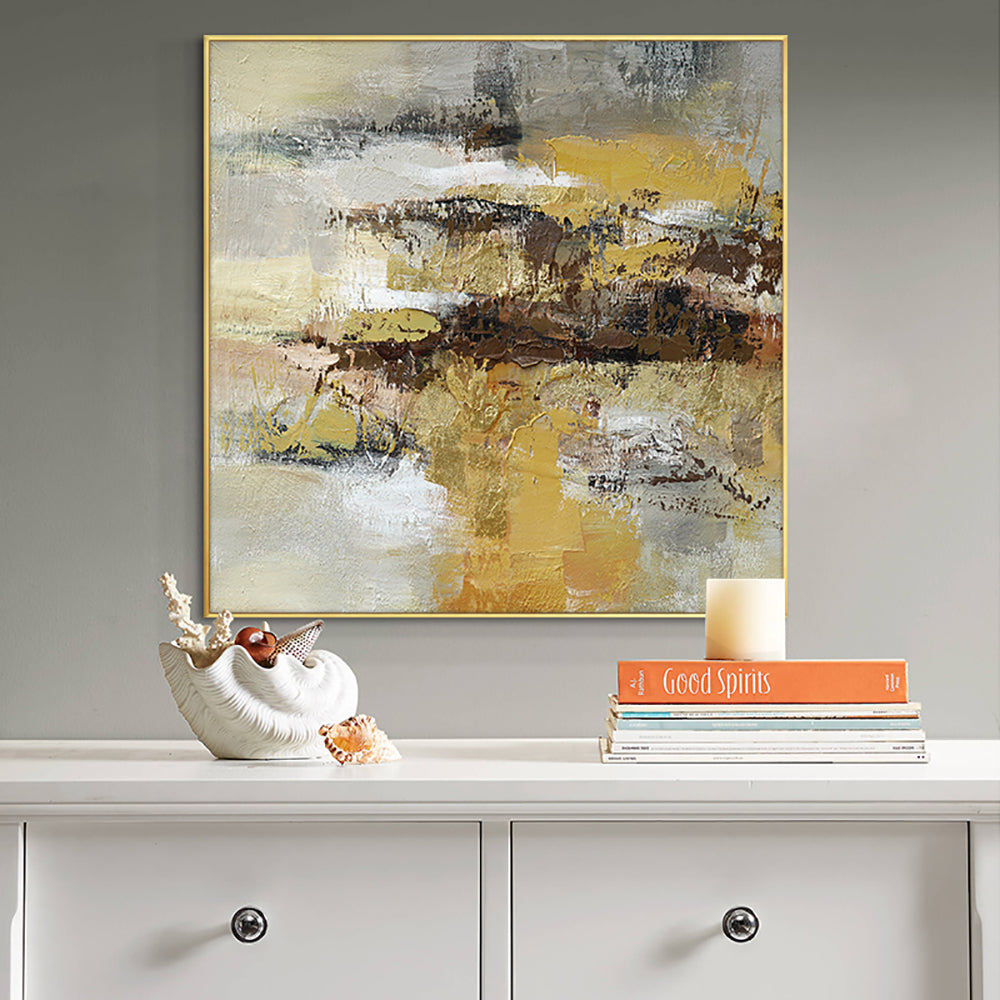 Hand Painted Oil Painting Fashion Abstract Wall Pictures Canvas Decor Art Unframed Canvas Paintings Art,31inx31in,No Frame