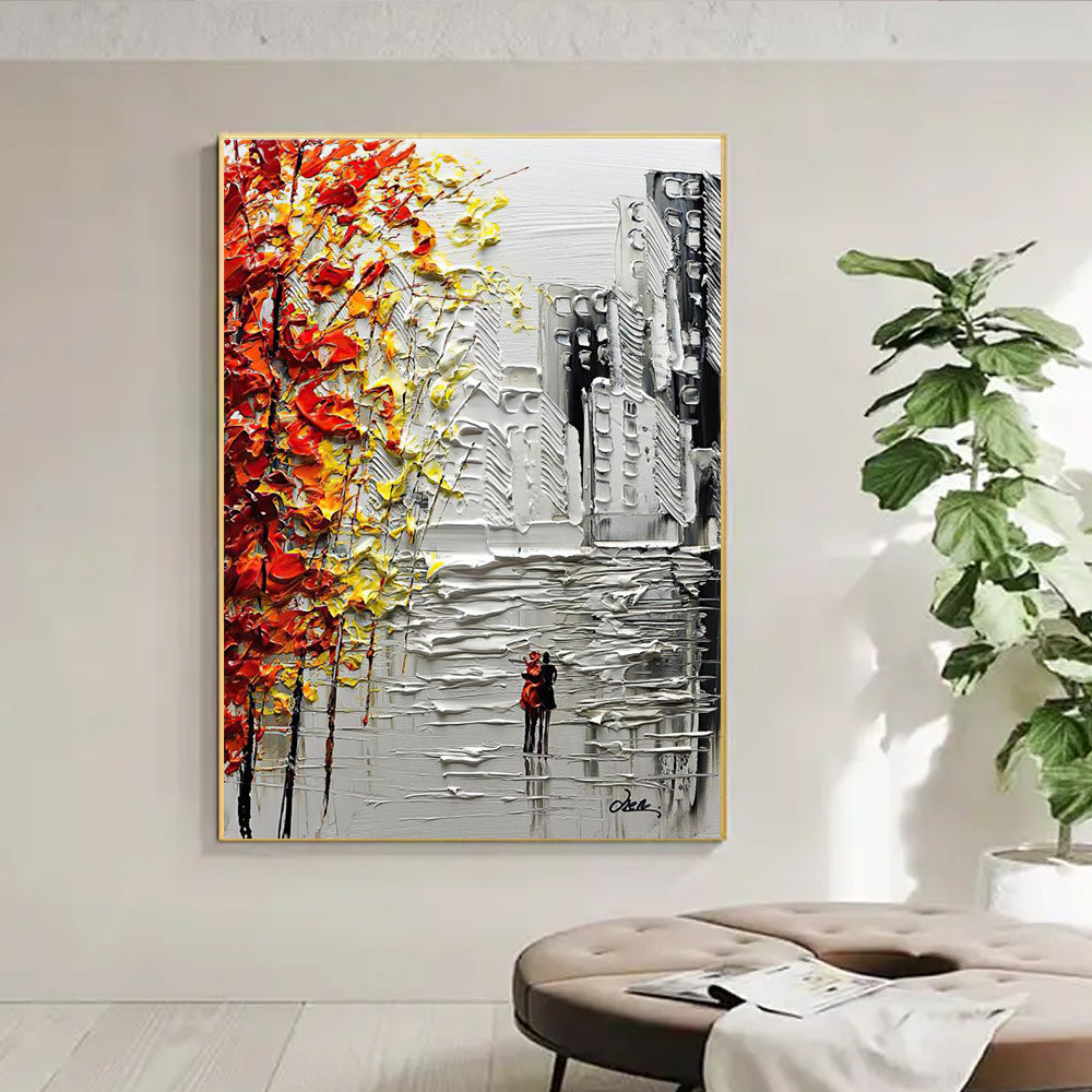 #850 Handmade Paintings Wall Art Oil Paintings Tree Scenery Picture Home Decor Canvas Figure For Living Room,31inx47in,No Frame