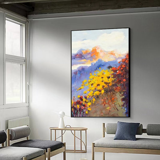 Handpainted Oil Painting Light Luxury Huge Large Size Living Room Decorative Painting Modern Minimalist Abstract Canvas,31inx47in,No Frame