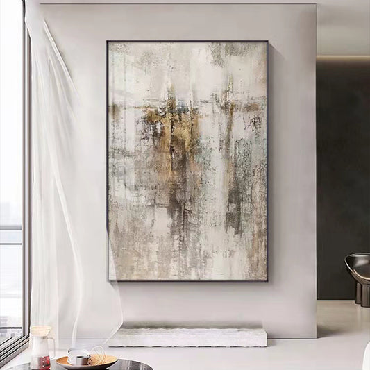 Modern Light Luxury Living Room Decoration Painting New Chinese Style Sofa Background Wall Hand Painted Abstract,31inx47in,No Frame