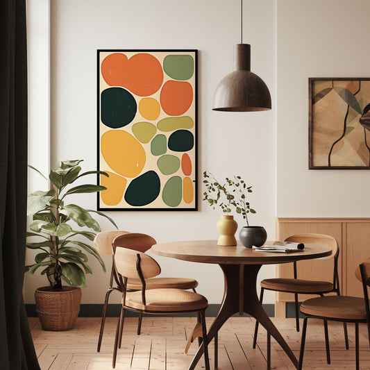 Handpainted Abstract Wall Art Painting Decorative Painting Aisle Corridor Mural Mooring Hanging Paintinggreenyellow1inx47in,No Frame