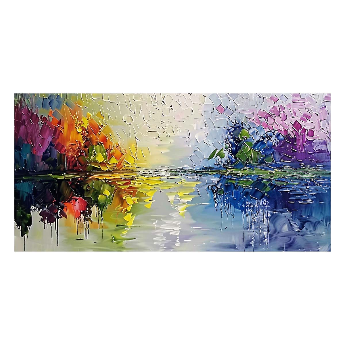 Original creation Landscape Hand painted Oil Painting Canvas Wall Art For Home Living Room Unframed/Rolled #015