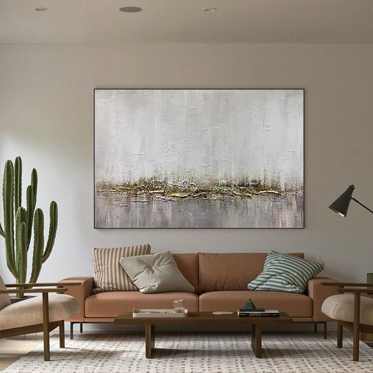 Beautiful Art Wall Pictures For Home Decoration Hand Drawn Canvas Oil Painting Custom Abstract Gold,31inx47in,No Frame