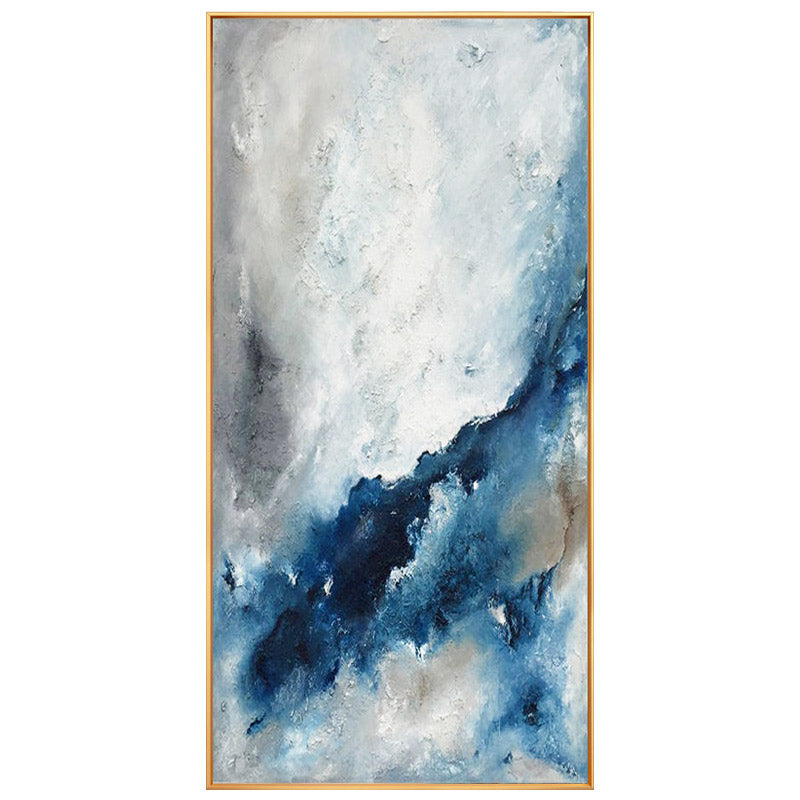 Hand-painted Abstract Oil Painting Decorative Painting Modern Minimalist Model Room Entrance Hallway Mural Paintings Living Room 27inx54in,No Frame