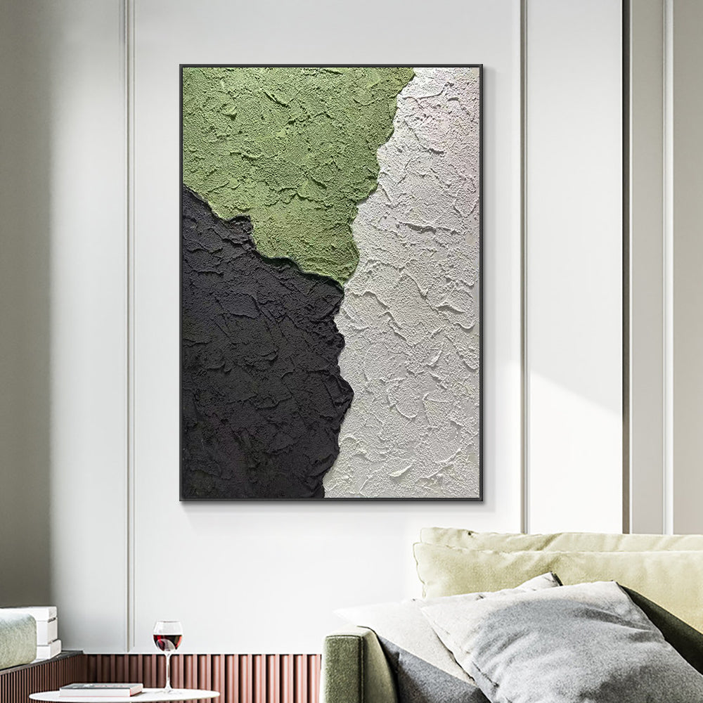 Hand painted Oil Painting Canvas Wall Art Handmade Simplicity Color Block Abstract Heavy Oil Painting For Home Living Room,31inx47in,No Frame