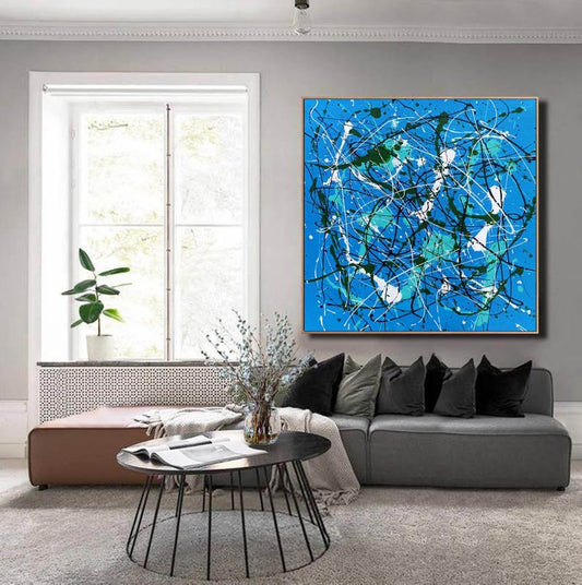 LargeAbstractWallArtOversizedCanvasArtLargeAbstractPaintingModernWallArtCanvasLargeCanvas 31in,No Frame