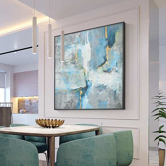 HandpaintedOilPaintingDecorativePaintingModernAbstractPaintingsLivingRoomDiningRoomEntranceMuralPainting  31in,No Frame