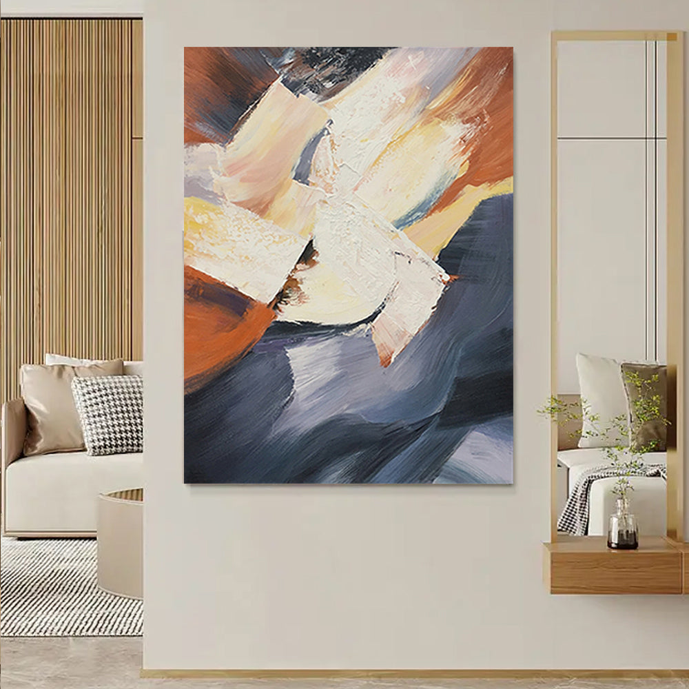 Canvas Hot Sale Artwork  Handmade Abstract Hand Painted Oil Painting Wall Art,31inx47in,No Frame