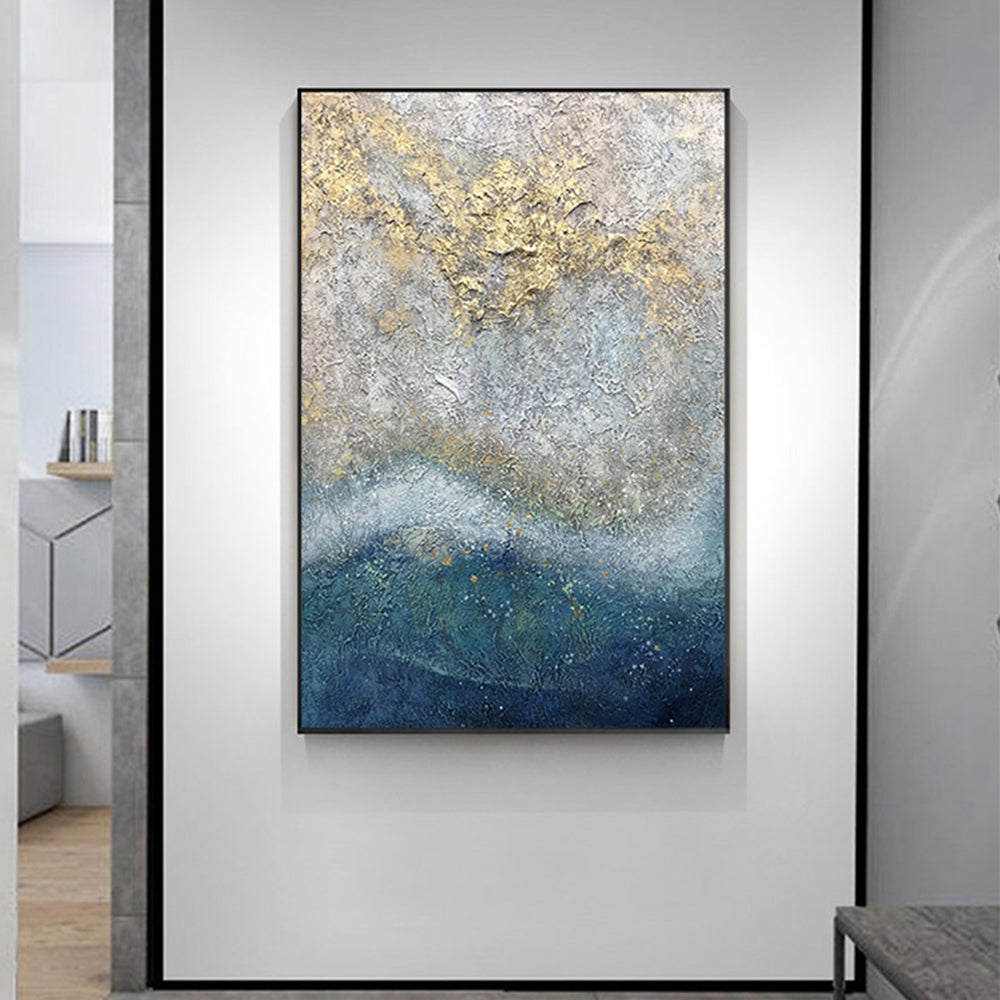 Hand Painted Painting Abstract Oil Painting Thick Texture Oil On Canvas Wall Art Large Salon Modern For Living Room,31inx47in,No Frame