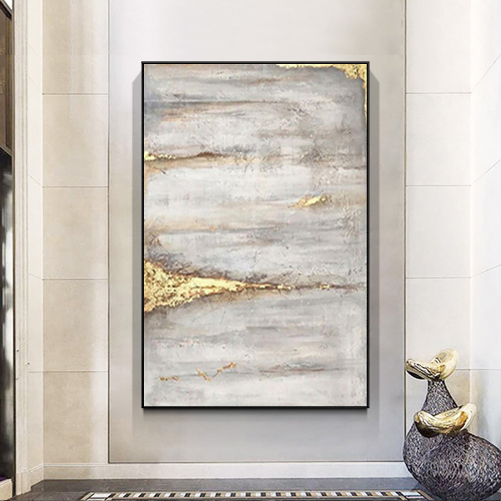 Hand Painted Abstract Oil Painting On Canvas Modern Abstract Wall Art Oil Painting Home Hotel For Living Room,31inx47in,No Frame