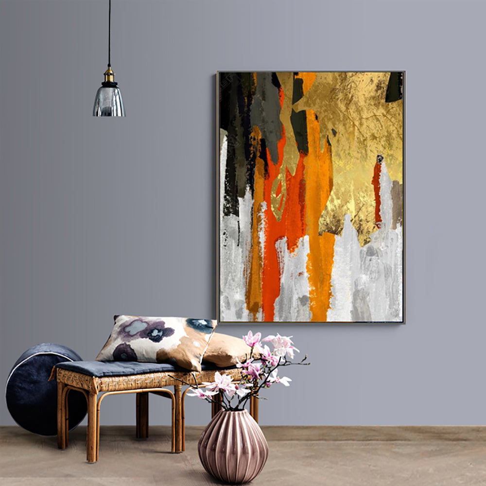 Abstract Oil Paintings On Canvas Handmade Golden Painting Hand Painted Home Decoration Modern Wall Art Canvas