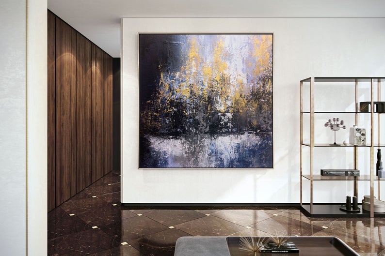 Extra Large Wall Art On Canvas Original Abstract Paintings Contemporary Art Mdoern Living Room Decor Office Oversize Artworks31in,No Frame