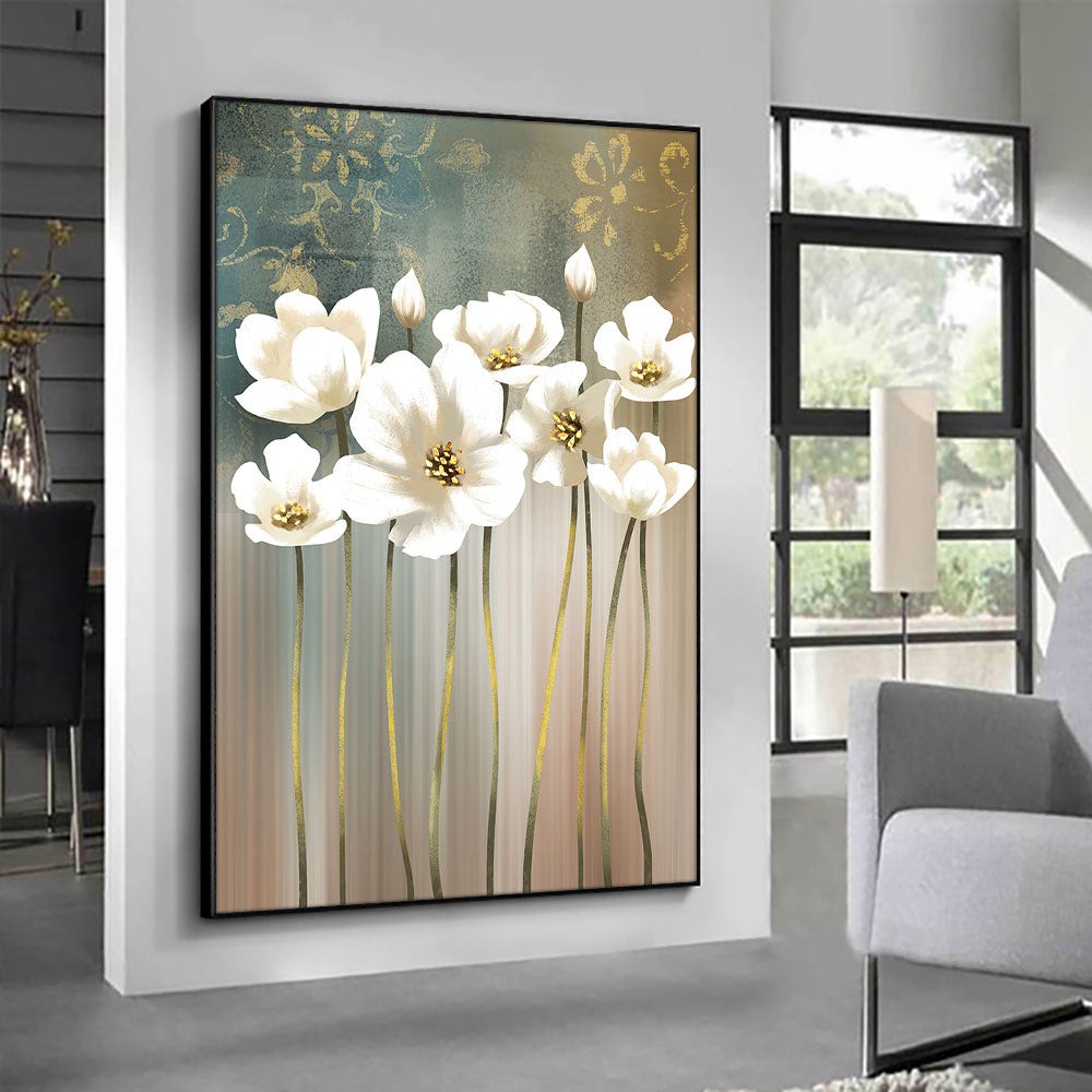 Abstract Trees With Colorful Leaves Oil Painting  Hand Painted Landscape Wall Art Canvas Painting  For Living Room,31inx47in,No Frame