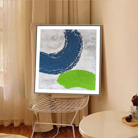 Modern Abstract Acrylic Canvas Paintings Wall Decoration Picture Art  Hand Painted Design Oil Painting,31inx31in,No Frame
