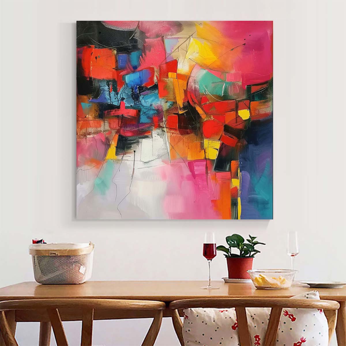 Original creation Abstract Hand painted Oil Painting Canvas Wall Art For Home Living Room Unframed/Rolled #005