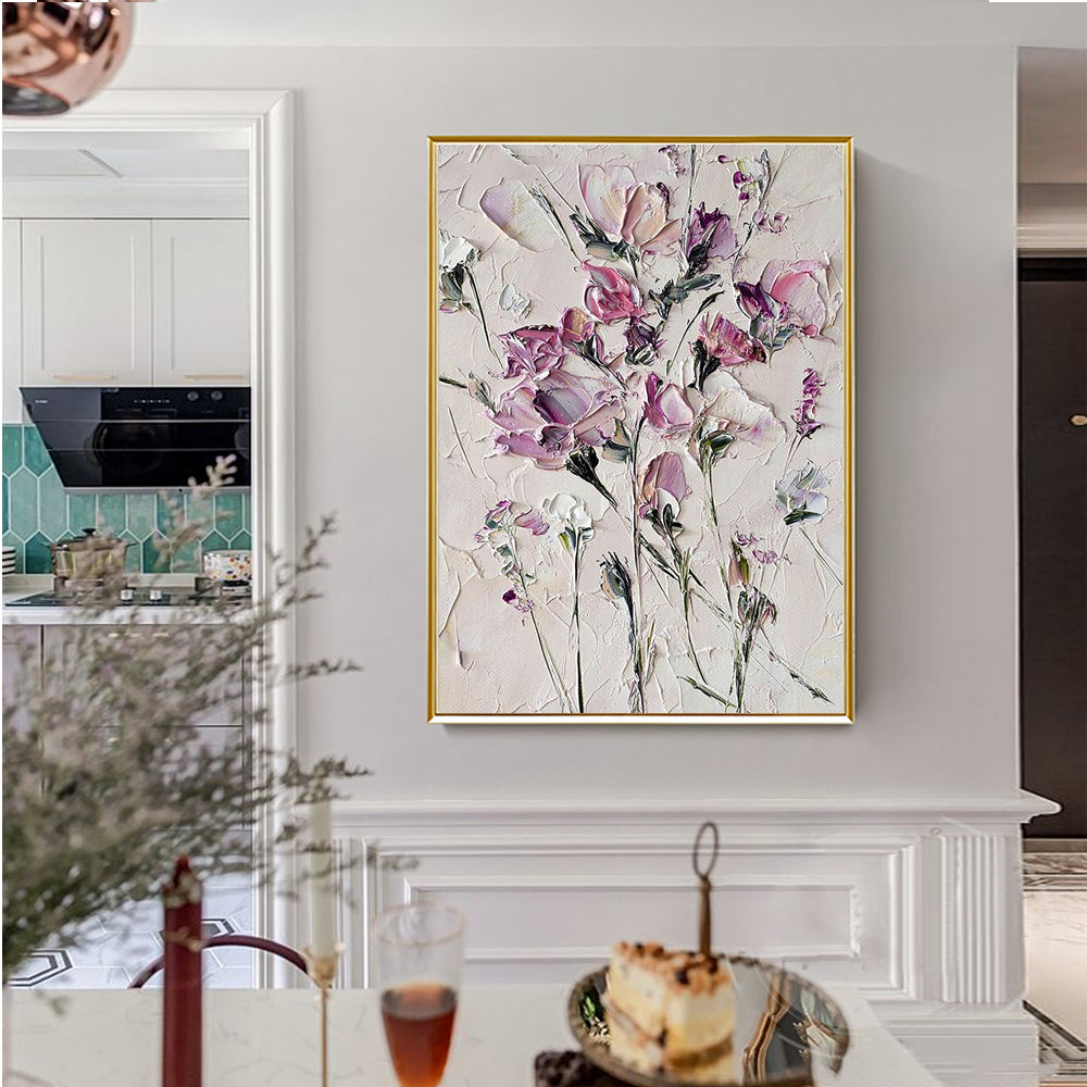 Nordic Hand painted Abstract Simple Blue Oil Painting On Canvas Modern Fine Wall Art Acrylic Oil