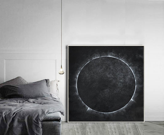 Abstract  Canvas Paintinglarge Minimalist Painting In Square Hand Painted Minimal Art FREE Shipping Modern Home Decor Painting31in,No Frame