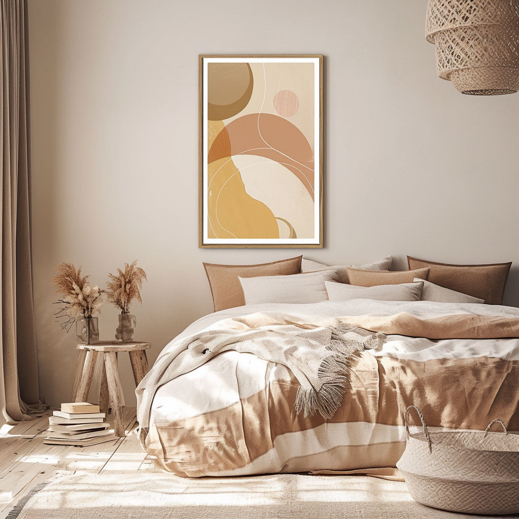 Handpainted Abstract Wall Art Painting Decorative Painting Aisle Corridor Mural Mooring Hanging Painting yellow white 31inx47in,No Frame