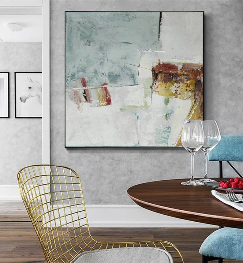ModernAbstractArtLargeCanvasArtAbstractAcrylicPaintingOriginalAbstractPaintingOnCanvasOversizedWall 31in,No Frame