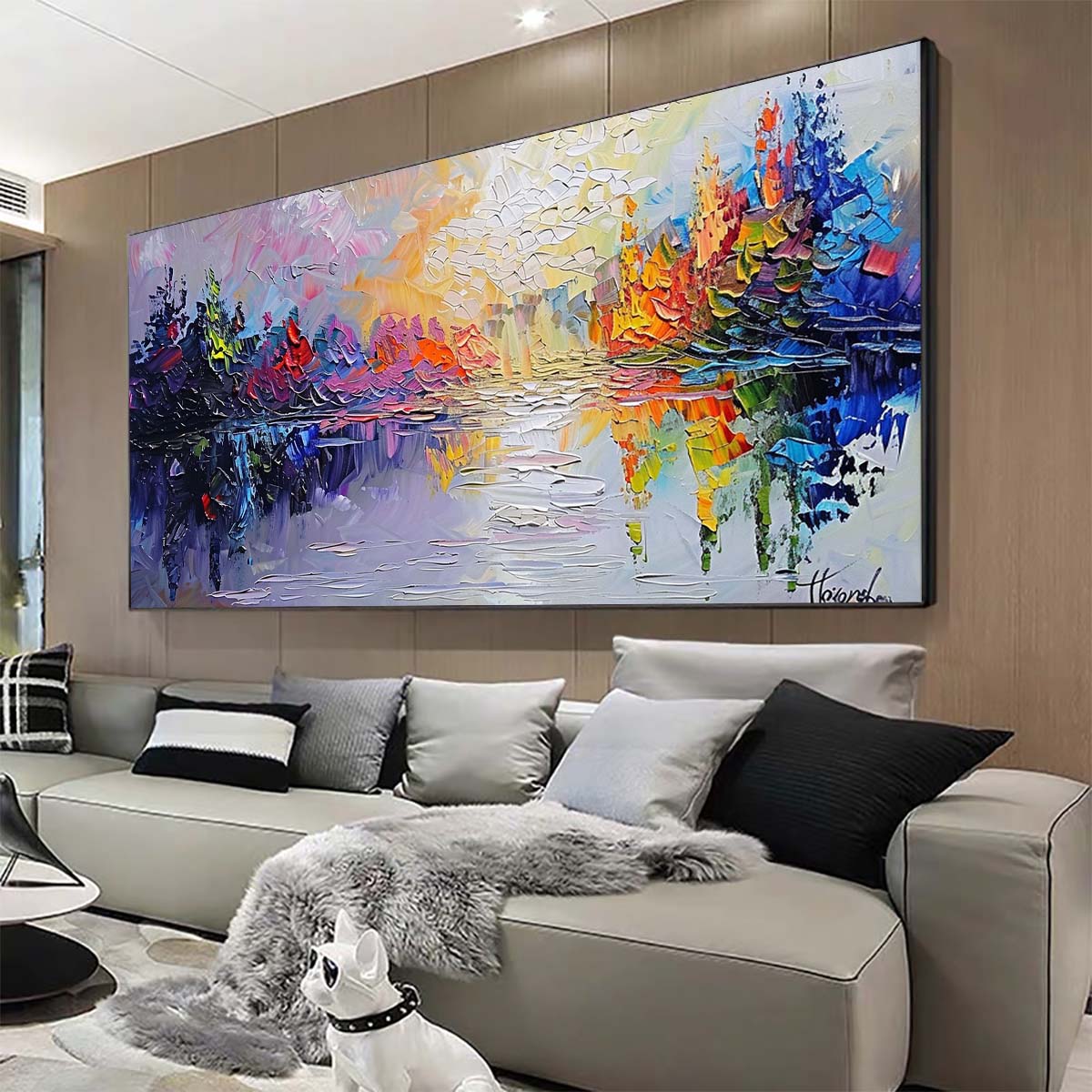 Original creation Landscape Hand painted Oil Painting Canvas Wall Art For Home Living Room Unframed/Rolled #032