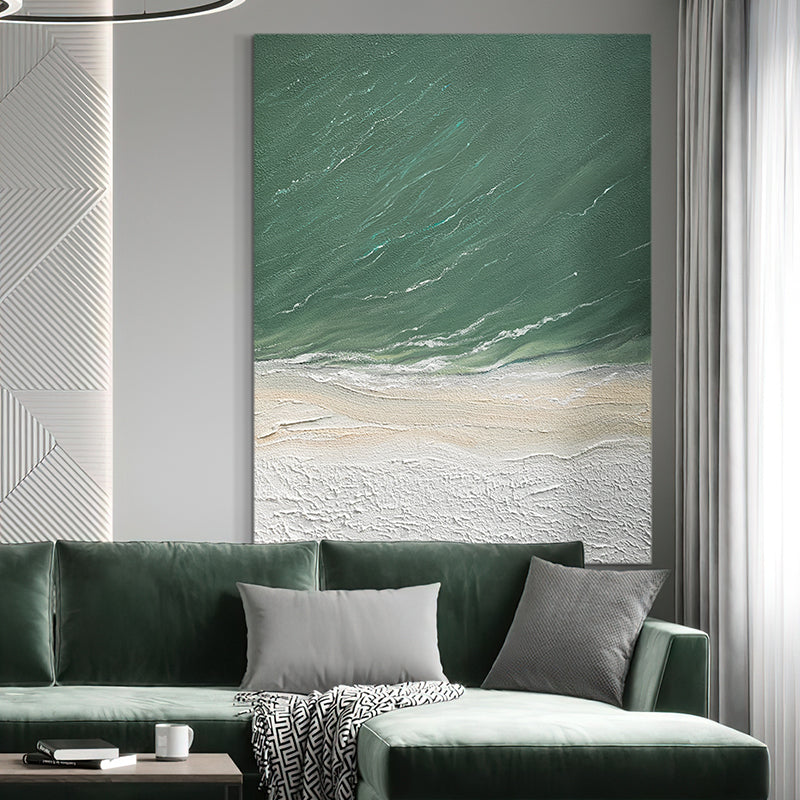 Palette Mountain Scenery Painting Thick Acrylic Texture Abstract Canvas Picture  Hand painted Art Room Wall,31inx47in,No Frame