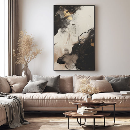 Minimalism Abstract Handmade Oil Painting Modern Home Living Room Decoration Painting,27inx54in,No Frame