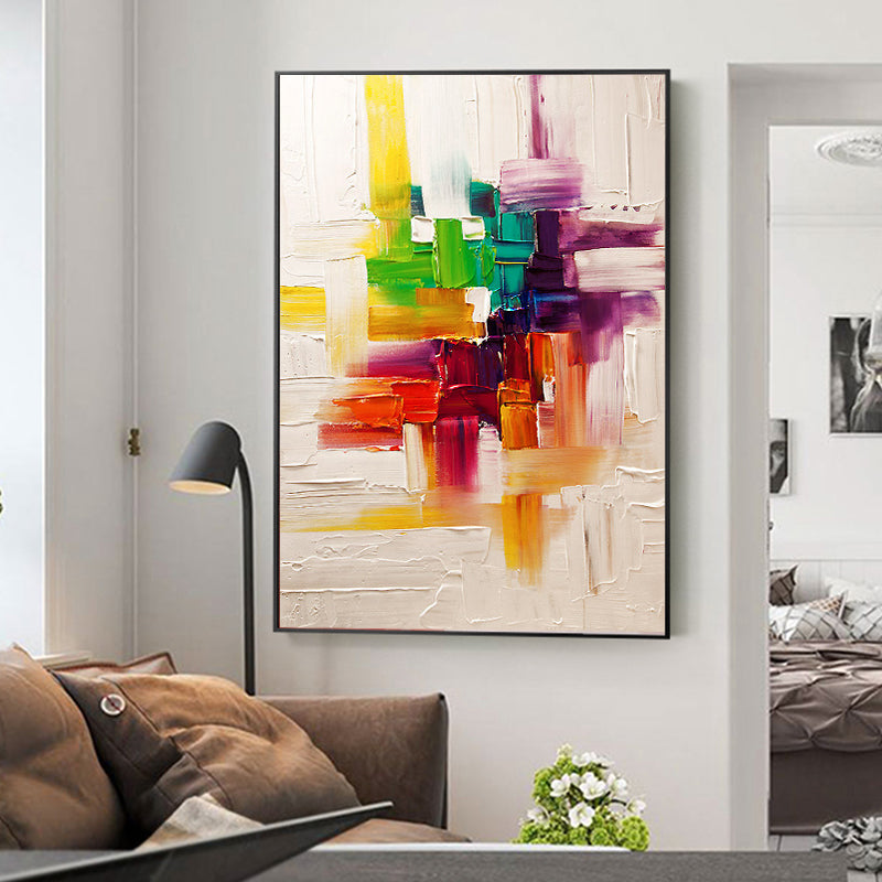 Home Good Wall Art Canvas Painting New Arrival Abstract Oil Painting With Rich Colors Modern Picture,31inx47in,No Frame