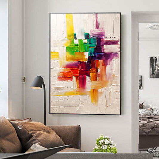 Home Good Wall Art Canvas Painting New Arrival Abstract Oil Painting With Rich Colors Modern Picture,31inx47in,No Frame