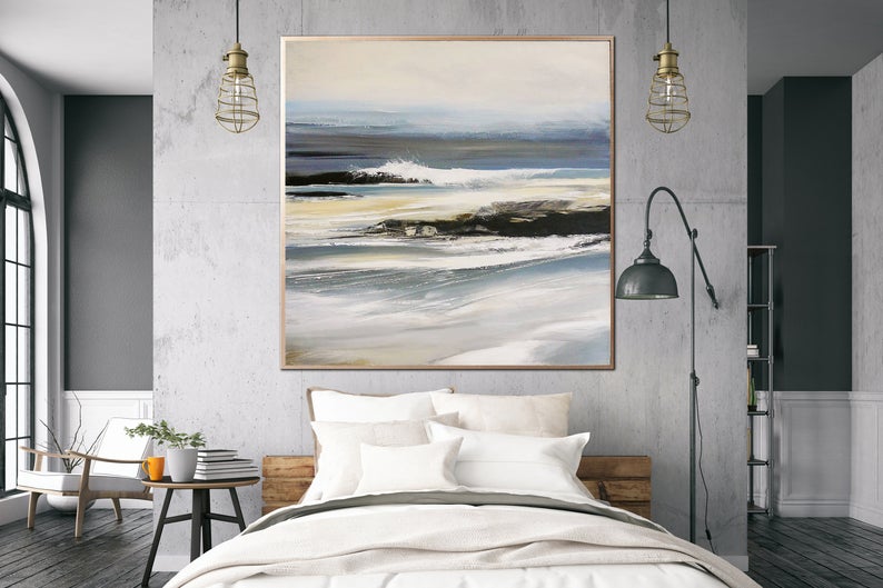 Large Painting On Canvas Abstract Canvas Wall Art Contemporary Abstract Painting Abstract Canvas Painting Living Room Wall Art31in,No Frame