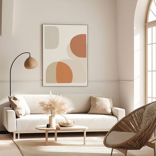 Handpainted Abstract Wall Art Painting Decorative Painting Aisle Corridor Mural Mooring Hanging Paintingwhiteorange1inx47in,No Frame