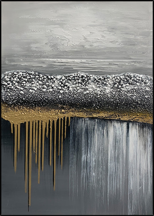 3D Thick Acrylic Canvas Wall Decor Art Pure Handmade Heavy Textured OIl Painting 2022 Hote Selling,31inx47in,No Frame