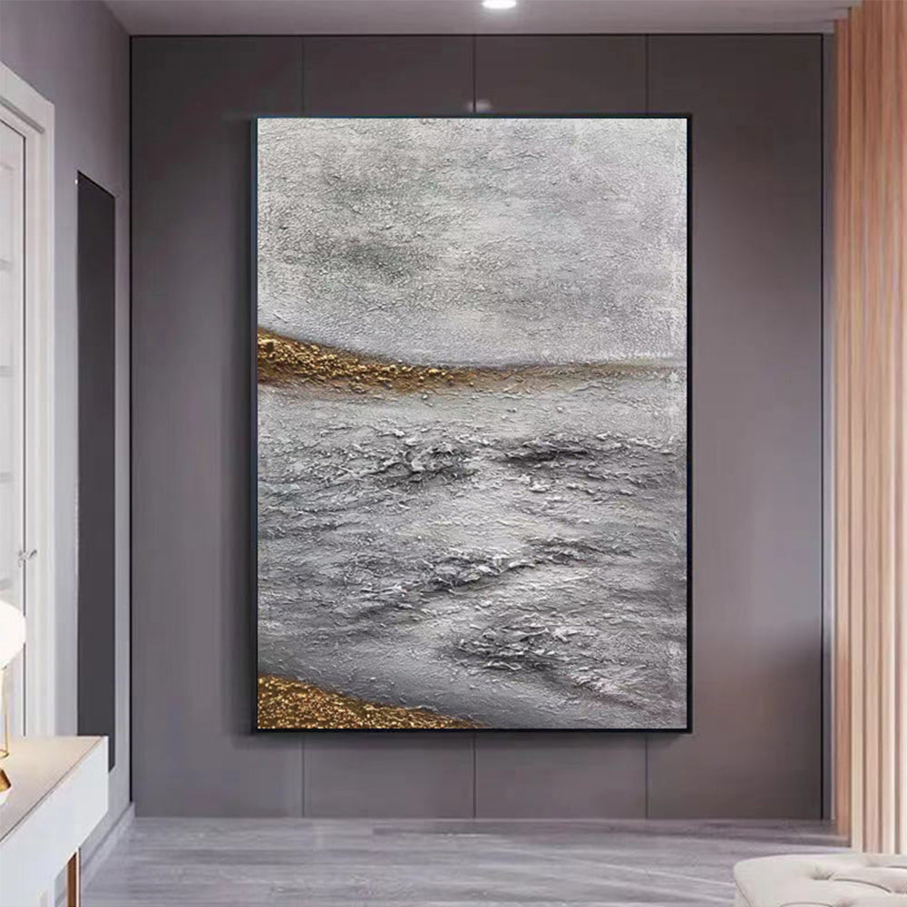 Large Modern Wall Art Oil Painting Handmade Abstract Landscape Canvas Painting Artwork Hand Painted Home WallDecoration,31inx47in,No Frame