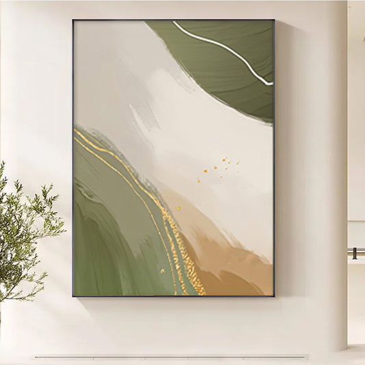 Free Shipping Abstract Oil Painting Handmade Modern Canvas Art Decorative Knife Deer Paintings For Wall,31inx47in,No Frame