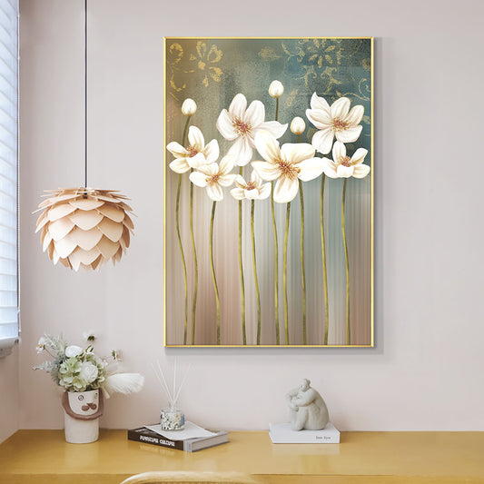 Abstract Trees With Colorful Leaves Oil Painting  Hand Painted Landscape Wall Art Canvas Painting  For Living Room,31inx47in,No Frame
