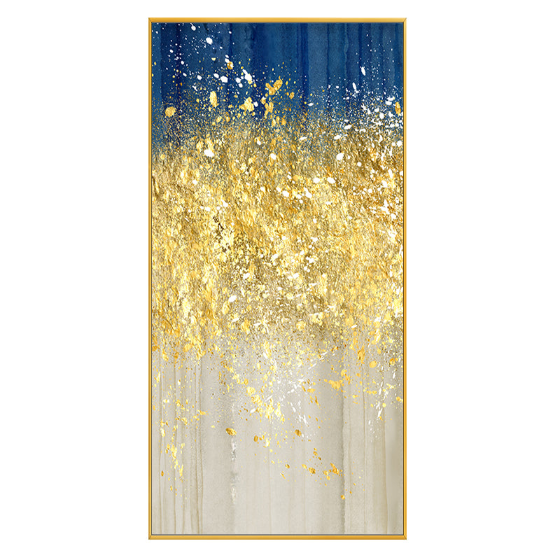 Pure Gold hand-painted Oil Painting Pachira Nordic Light Extravagant Backdrop Decorative Painting The Living Room Hallway Entran27inx54in,No Frame