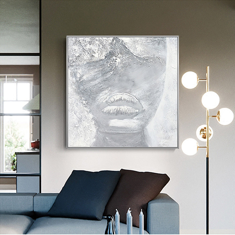 Modern Oil Painting On Canvas Hand Painted Abstract Poratiart Painting Art Wall Decoration Handmade Oil Painting,31inx31in,No Frame