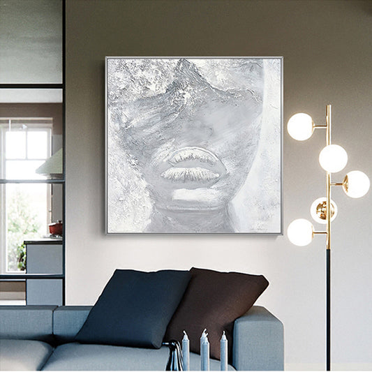 Modern Oil Painting On Canvas Hand Painted Abstract Poratiart Painting Art Wall Decoration Handmade Oil Painting,31inx31in,No Frame