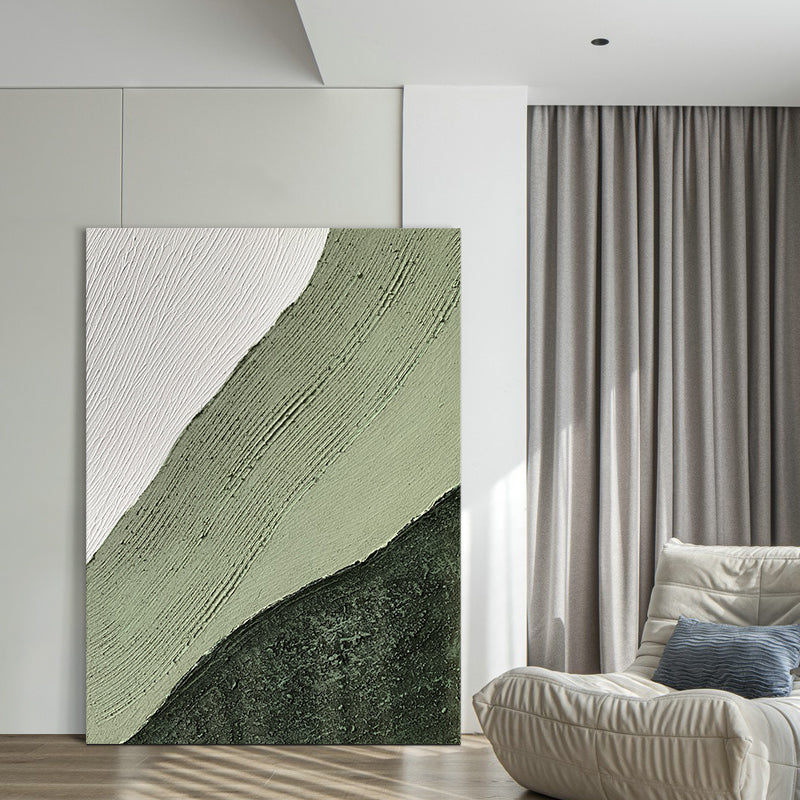 Palette Painting Thick Acrylic Texture Abstract Canvas Picture Light Luxury Minimalist  Hand painted Art Room,31inx47in,No Frame