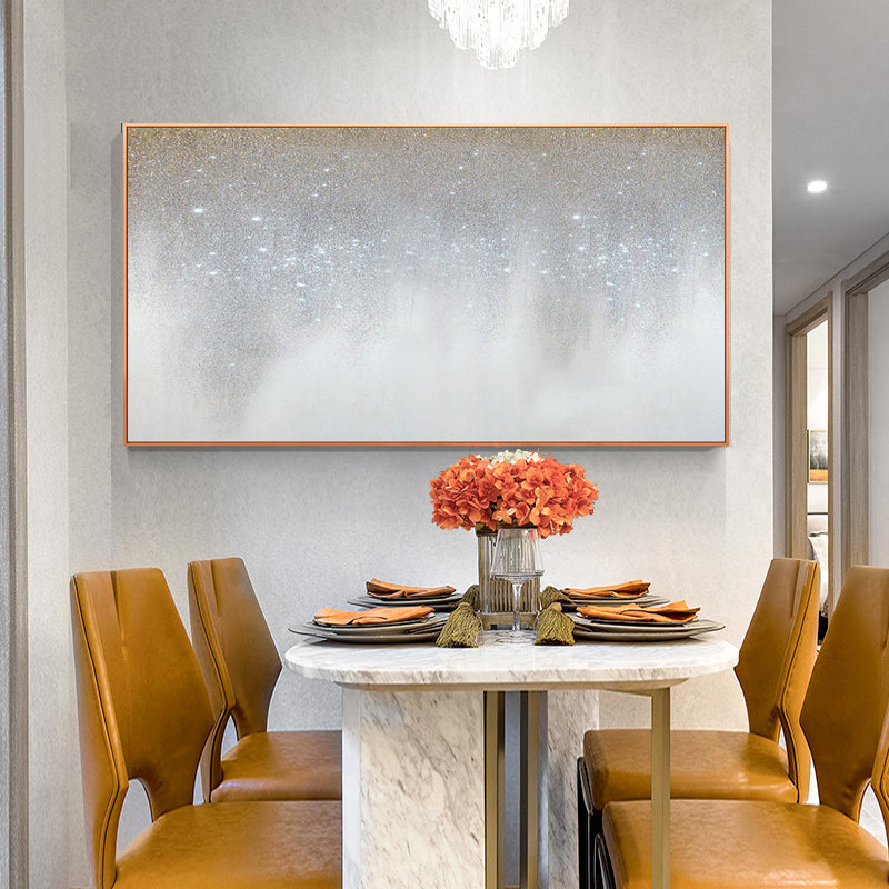 Walk hand-painted Oil Painting Decorative Painting Banners Modern Light Luxury Living Room Sofa Backdrop Restaurant Bedroom Mura27inx54in,No Frame