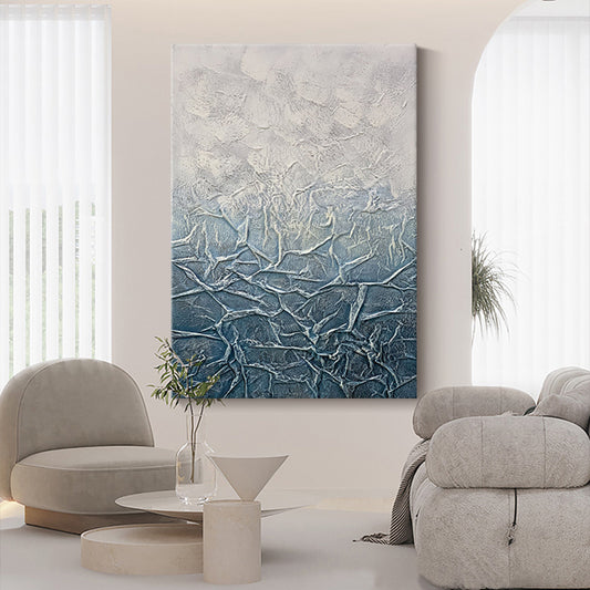 #990Pure Hand painted Oil Painting Art Texture Mural Large Living Room Background Wall Decorative Painting Abstract,31inx47in,No Frame