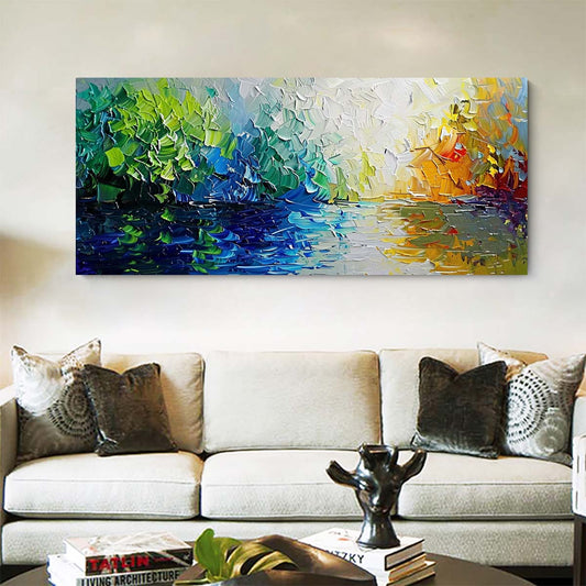 Original creation Landscape Hand painted Oil Painting Canvas Wall Art For Home Living Room Unframed/Rolled #039