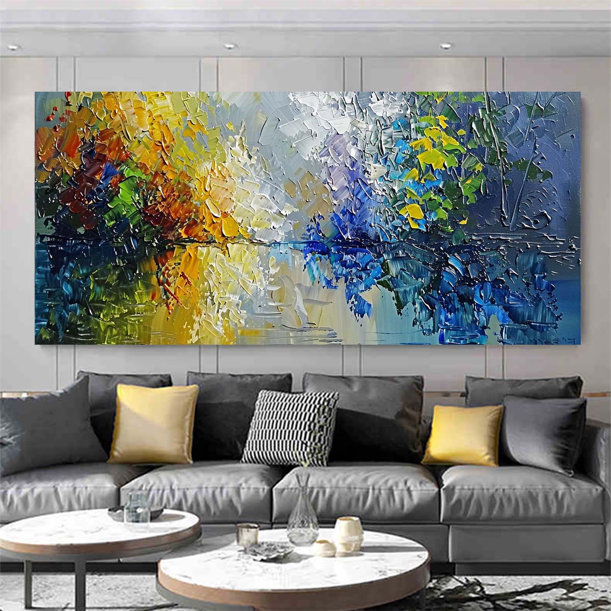 Original creation Landscape Hand painted Oil Painting Canvas Wall Art For Home Living Room Unframed/Rolled #033