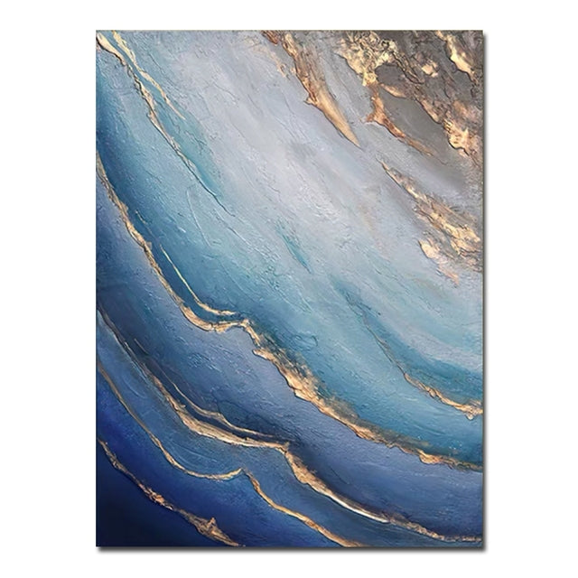 Pure Handmade Abstract Oil Painting Modern Wall Art On Canvas Nordic Mural Living Room Background Picture,31inx47in,No Frame